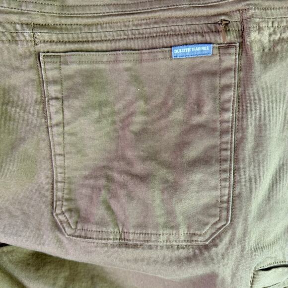 Duluth Trading Women's 24W Set 2 Tan & Black Curvesetter Waistband Work Pants - Picture 7 of 13